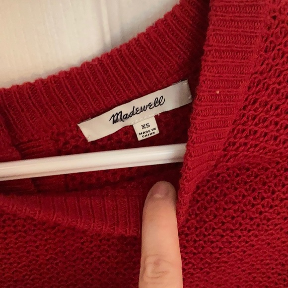 NEW MADEWELL / BACKROAD BUTTON BACK SWEATER - Picture 3 of 5